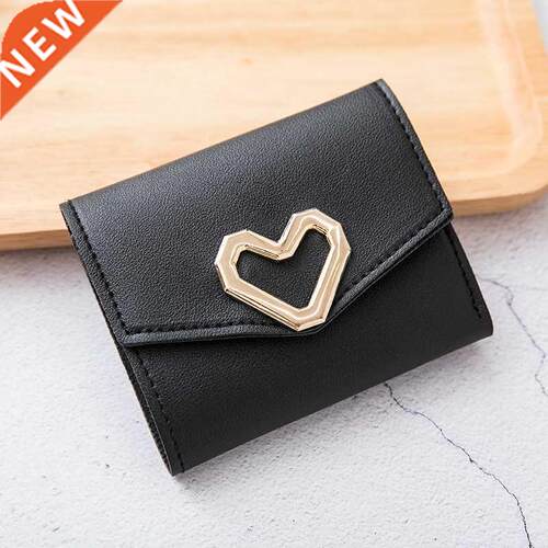 Fashion Short Wallet Women's Korean-Style Heart-Shaped S