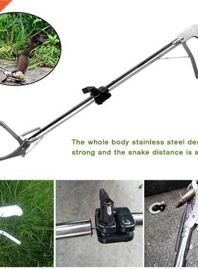 Stanless Steel Snake Plers Foldng Tong Stck Grabber
