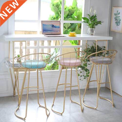 Bar stools for home Nordic Golden Backrest Chair Modern