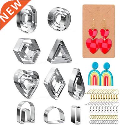 Steel Polymer Clay Earring Cutters Baking Mould Handmade