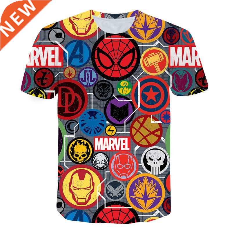 pop Baby Boys t shirt Summer SpiderMans Short Punk Fashion C