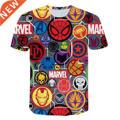 pop Baby Boys t shirt Summer SpiderMans Short Punk Fashion C