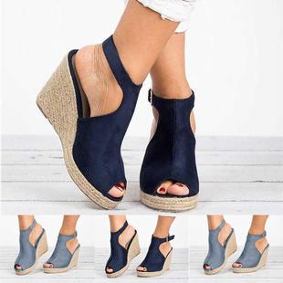 Plus Size 35-43 Platform Sandals Wedges Shoes For Women Heel