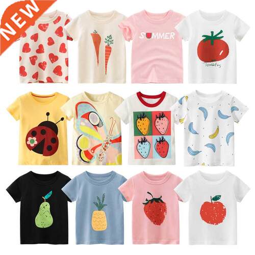 HH Grls T shrt Summer Cartoon Baby Grl T-shrt Kds Cloth