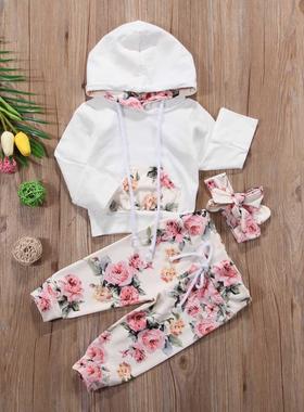 Brand New Infant Toddler Newborn Baby Girls Floral Outfit Cl