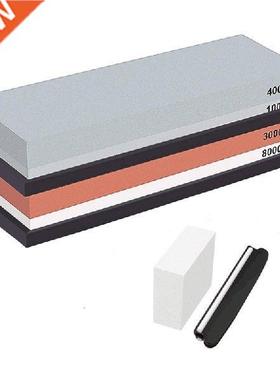 New Complete Knife Sharpening Stone Set 400/1000 Grit Water