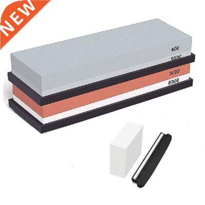 New Complete Knife Sharpening Stone Set 400/1000 Grit Water