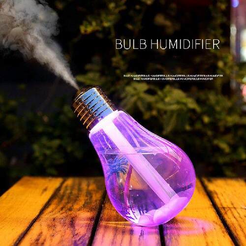 MINI Air Humidifier With 7 Colors Lamp Colorful Bulb Shape