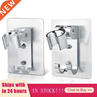 Adjustable Shower Head Holder Wall Mount Bracket With 2 Hang