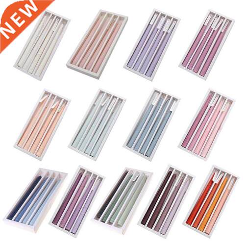 4pcs Elegent Taper Candles, 9.8inch Tall 4.5 Hour Long Burni