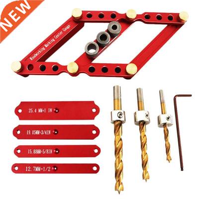 Alloy Square Pocket Hole Jig Woodworking 6/8/10mm Drilling L