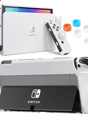HEYSTOP Dockable Case for Switch OLED Model, TPU & PC Protec