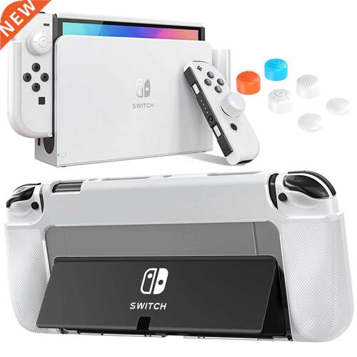 HEYSTOP Dockable Case for Switch OLED Model, TPU & PC Protec