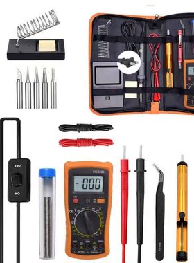 19 Pieces Electric Soldering Iron Kit 19-in-1 Adjustable Hea