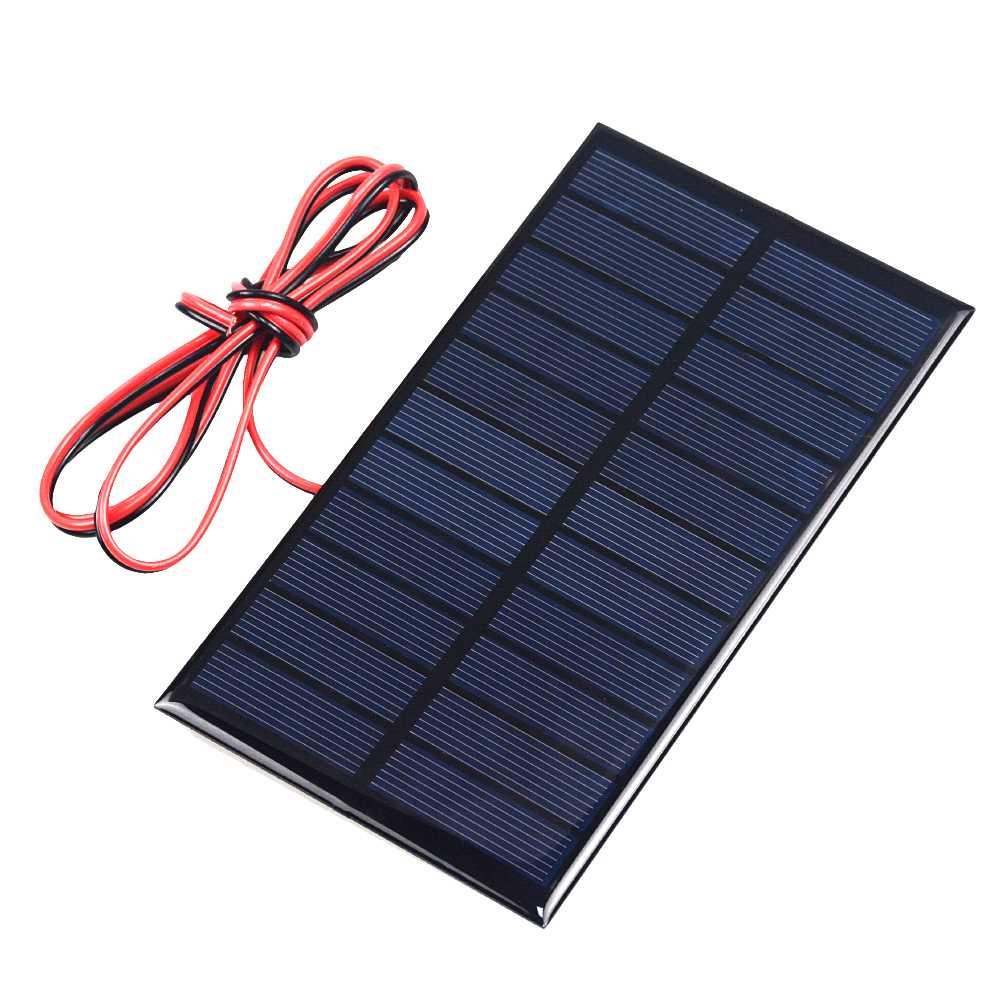 1PCS 5.5V 1.6W 291mA With 100CM Wire Mini Solar System DIY F
