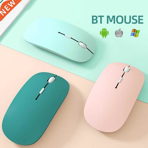 Silent Bluetooth Mouse For iPad Android Windows Tablet pink