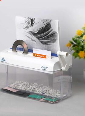 A4 Mini Portable Hand Paper Shredder -in-1 Househd Manual