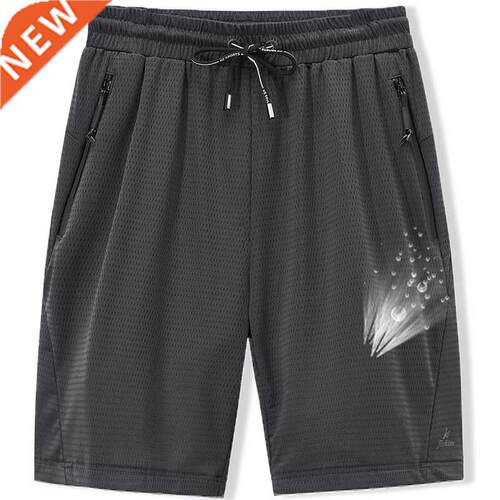 Large Men's Shorts Mesh Elastic Summer Breeches 8XL 6XL Big