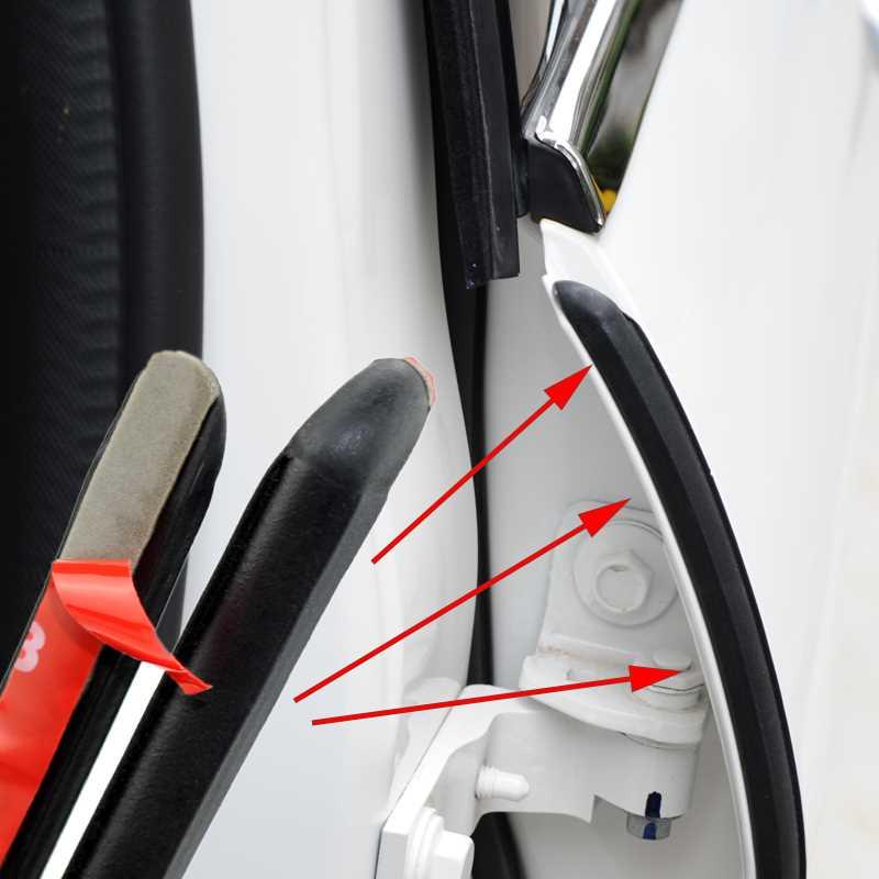 2PCS Car Door Rubber Seal Strip Filler Car Door Weatherstrip