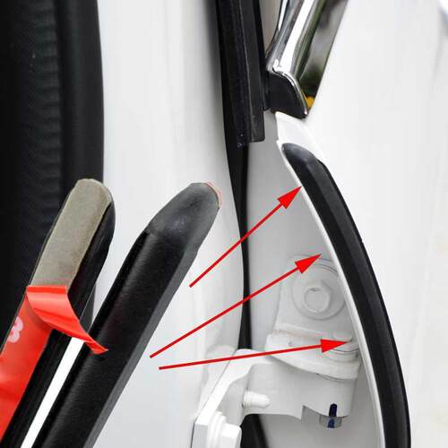 2PCS Car Door Rubber Seal Strip Filler Car Door Weatherstrip