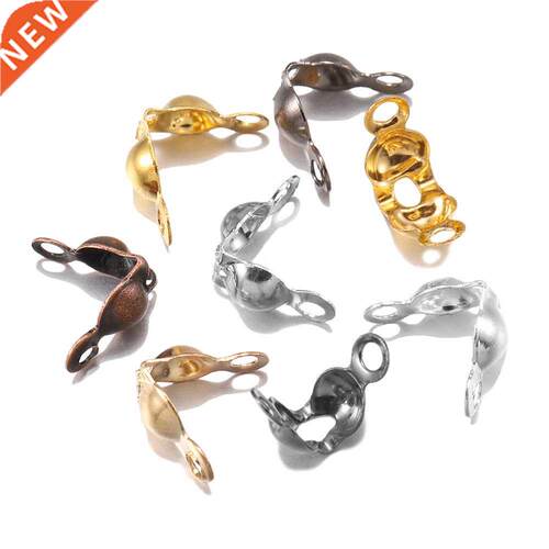 100-200pcs Connector Clasp Fitting 4*7mm Ball Chain Calotte