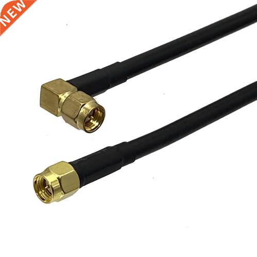 1Pcs RG58 SMA Male plug to SMA Male plug Rig angle Connect
