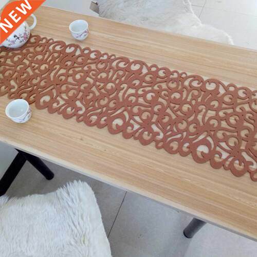 102 * 29cm Flower Felt Tablecloth Runner Table Mats