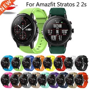 For 22mm Watchbands Stratos Silicone Band Watch Amazfit