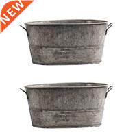 2Pc Garden Plant Pot Decoratve Vntage Succulent Planter