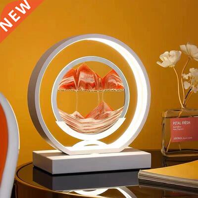 Quicksand Art LED Bedside Table Lamp Night Light Bedroom Lig