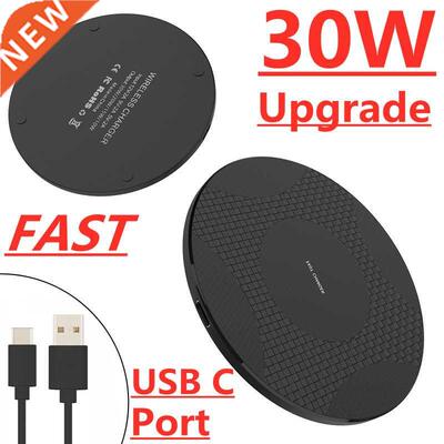 30W Wireless Charger Pad for iPhone 13 12 11 Xr Xs Max Pro S