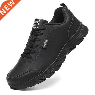 Men Women Leather Walking Jogging Sneakers Running Sport Sho