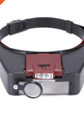 Headband Magnifier Led Light Head Lamp Magnifying Glass Jewe