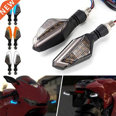 2PCS Motorcycle LED Turn Signal Light DRL Daytime Running Li