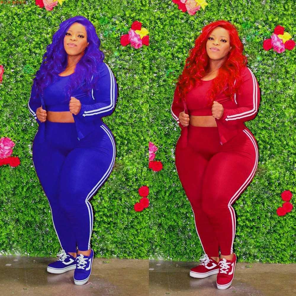 Xl-4xl large size autumn new fat MM sports three pieces大码