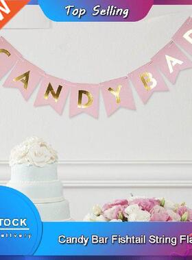 Wall Decoration Candy Bar Fishtail String Flag Wedding