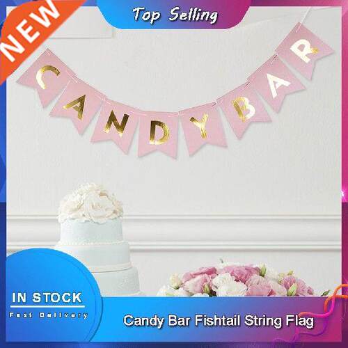 Wall Decoration Candy Bar Fishtail String Flag Wedding