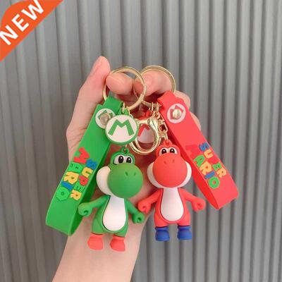 Cartoon Yoshi Cute keychain keyring key chain pendant bag c