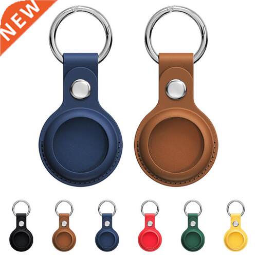 For Airtags Case Leather Keychain Protective For Airtag Tra