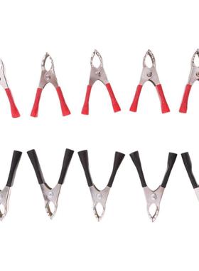 10 Pieces Insulated Testing Alligator Crocodile Clips