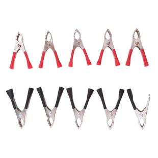 10 Pieces Insulated Testing Alligator Crocodile Clips