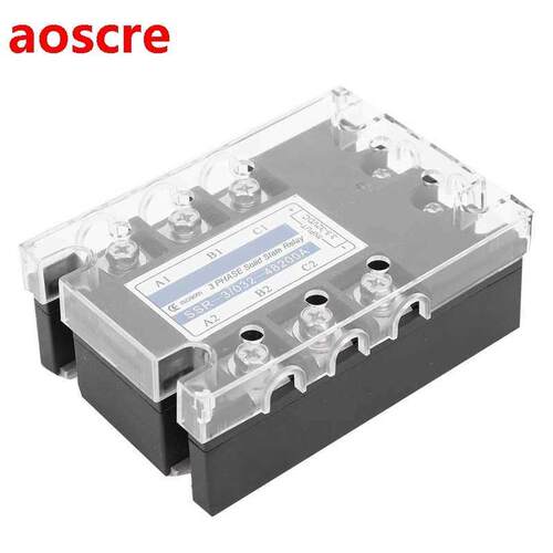 3-Phase SSR DC Control AC 480V 200A Solid State Relay Indust