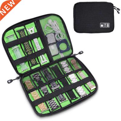 Portable Watch Strap Storage Watch Bands Box Travel USB Cabl