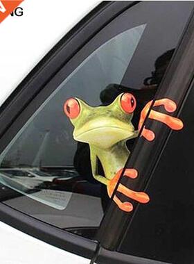 New Arrival 3D Frogs Funny Car Stickers car styling vinyl de