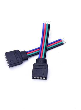 10Pcs 4pin 5CM led wire connector Male/female Plug Connecto