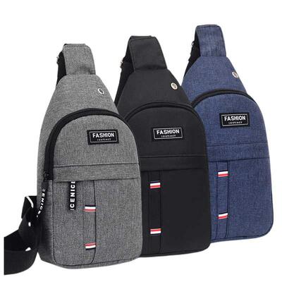 Men's Chest Bags Casual Waist Bags Small Short Trip Travel C