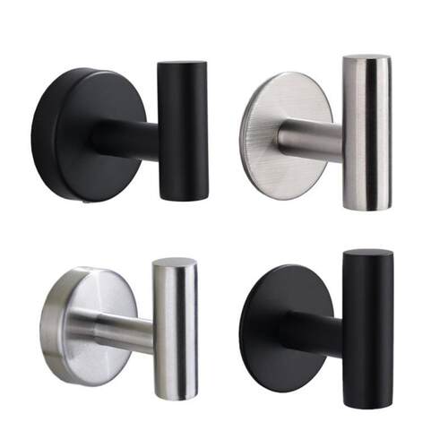 Stainless Steel Self Adhesive Wall Coat Rack Key Holder Rack