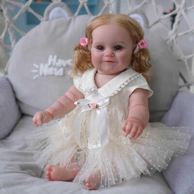 50 Full Body Silicone Reborn Baby Maddie Girl Doll