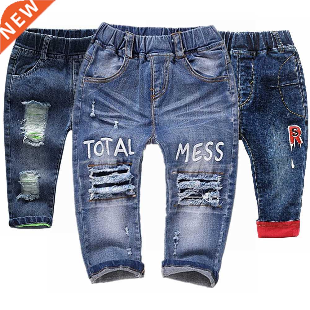 0-4T Baby Jeans Infant Cotton Sretchy Denim Pants Kids Trous