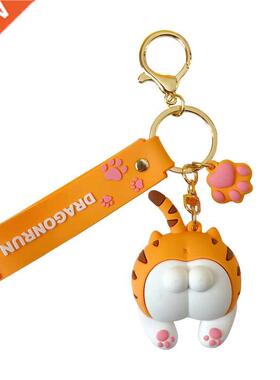Cat Butt Keychain Boys and Girls Creative Cute Cartoon Doll